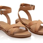 Women's Leather Sandals 8456 Bottalato Cappuccino