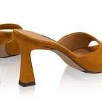 Women Leather Mules 8504 Camoscio Cuoio