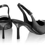 Mid-heel Slingback Pumps 8062 Vitello Black