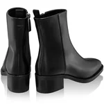 Women Leather Boots 8155 Vitello Black