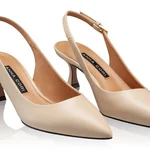Mid-heel Slingback Pumps 7552 Vitello Beige