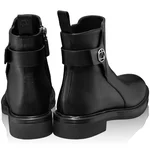 Women Leather Casual Boots 6453 Vitello Black
