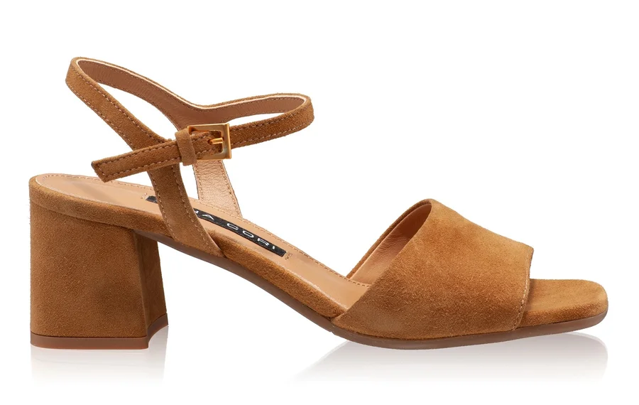 Women Leather Sandals 8042 Camoscio Camel