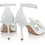 Bridal Leather Sandals 8441 Vitello White