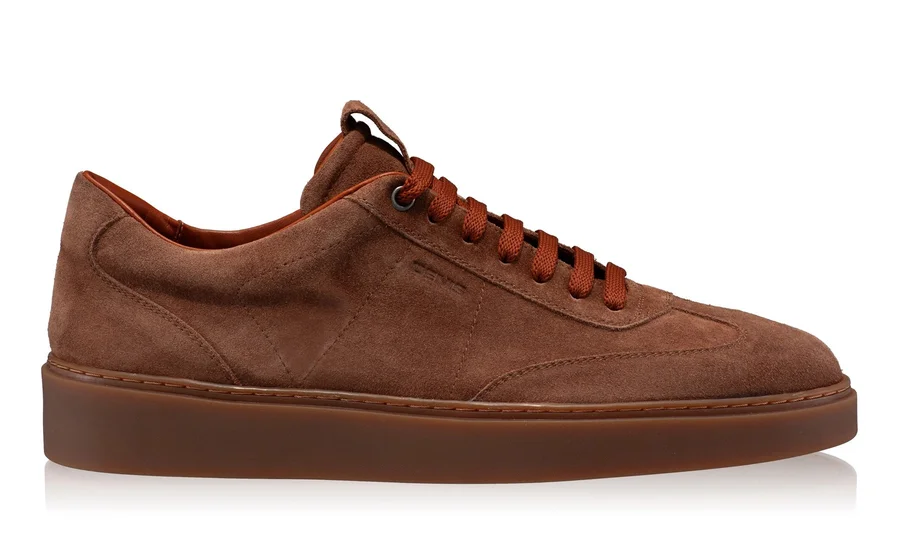 Men Suede Leather Sport Shoes 7610 Crosta Maro