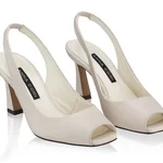 Women Leather Sandals 8348 Vitello Avorio