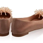 Women Ballerina Flats 8362 Camoscio Fard