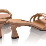 Women Leather Mules 8468 Vitello Nude