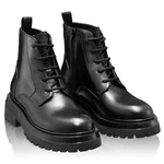 Women Leather Boots 7932 Vitello Black