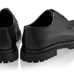 Casual leather men shoes 7770 Vitello Black