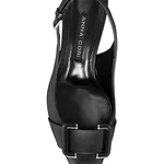 Mid-heel Slingback Pumps 8428 Vitello Black
