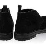 Men Suede Leather Boots 7741 Crosta Black