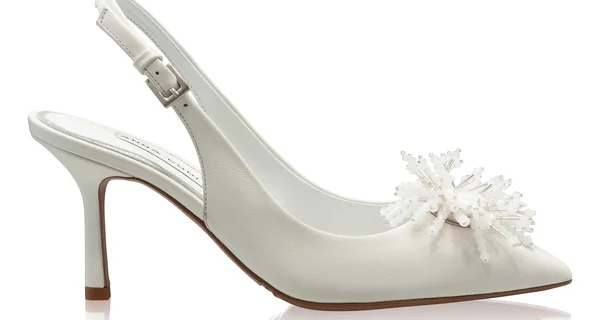 Mid-heel Slingback Pumps 8434 Vitello White