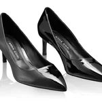 Mid-heel Pointed Toe Pumps 8220 Lac Black