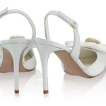 Mid-heel Slingback Pumps 8447 Vitello White