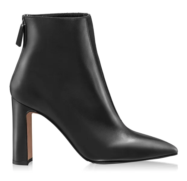 Leather Ankle Boots 7871 Vitello Black