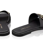 Women Leather Mules 8332 Vitello Black