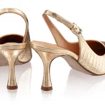 Mid-heel Slingback Pumps 5728 Croco Oro