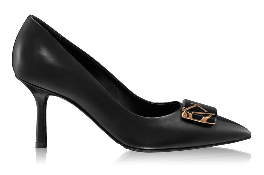 High-heel Pointed Toe Pumps 8010 Vitello Black