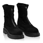 Women's leather ankle-boots 8257 Crosta Black