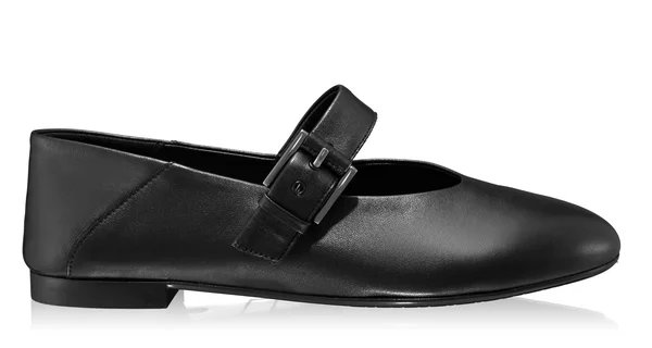 Women Leather Ballerina Flats 7824 Nappa Black