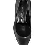 Kitten-heel Leather Pumps 8087 Vitello Black