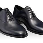 Men Natural Leather Shoes 7343 Vitello Blue