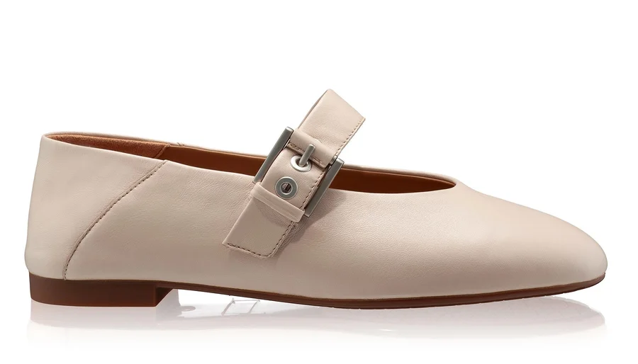 Women Ballerina Flats 7824 Nappa Beige