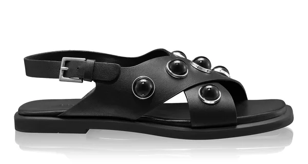 Women Leather Sandals 8360 Vitello Black