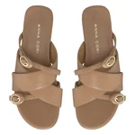 Women Leather Mules 8347 Vitello Cappuccino