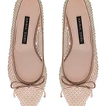 Women's Ballerinas 8406 Suede+Mesh Nude