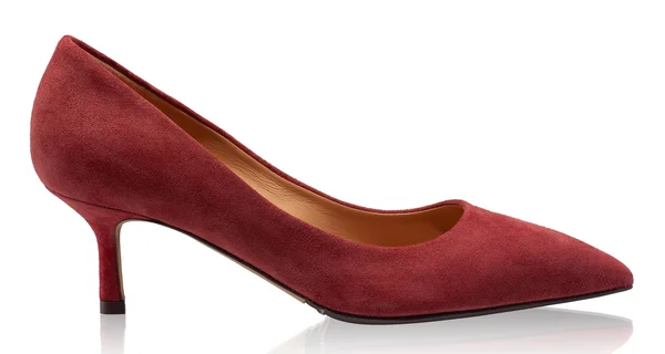 Kitten-heel Suede Pumps 8087 Camoscio Bordo