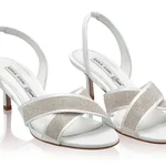 Women Leather Sandals 8451 Vitello White