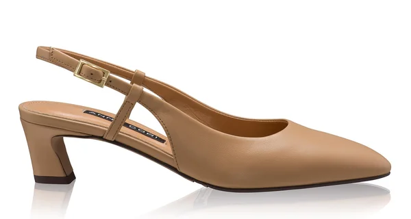 Mid-heel Slingback Pumps 8400 Vitello Cappuccino