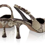 Mid-heel Slingback Pumps 5728 Pytone Panna/Maro