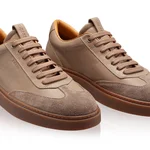 Men Suede Leather Sport Shoes 7610 Vitello+Crosta Bej