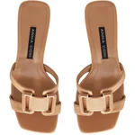 Women Leather Mules 8404 Bottalato Cappuccino