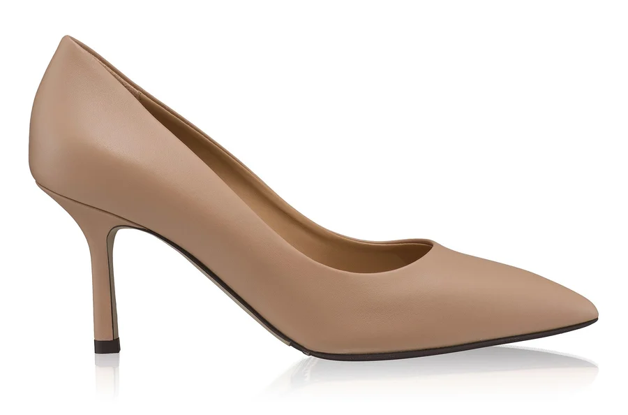 High-heel Pointed Toe Pumps 8026 Vitello Nude
