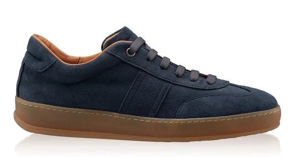 Women leather sport shoes 8066 Camoscio Blue