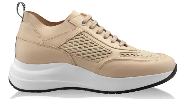 Women sport shoes 8132 Vitello+Beige Mesh
