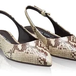 Women Suede Ballerina Flats 8027 Pytone Panna/Maro