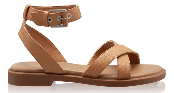Women's Leather Sandals 8456 Bottalato Cappuccino