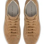 Women Leather Sport Shoes 8330 Camoscio Beige