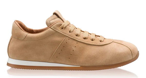Women leather sport shoes 8327 Camoscio Beige