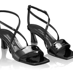 Women Leather Sandals 8482 Patent Black