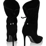 Suede Women Ankle Boots 8153 Camoscio Black