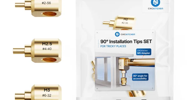 90° Installation Tip SET M2, M2.5 & M3