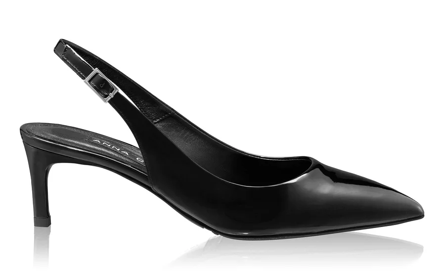Mid-heel Slingback Pumps 8427 Lac Black
