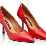 High-heel Pointed Toe Pumps 8026 Vitello Red