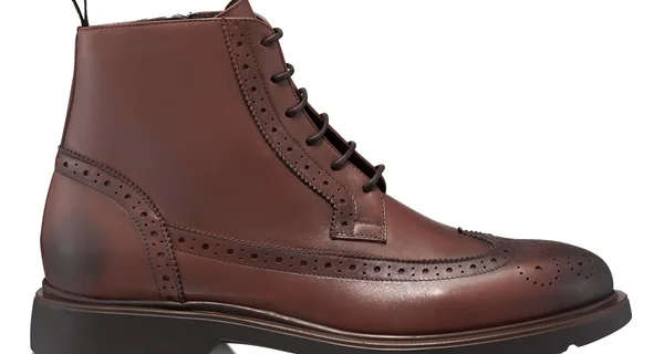 Men leather boots 6925 Vitello Brown